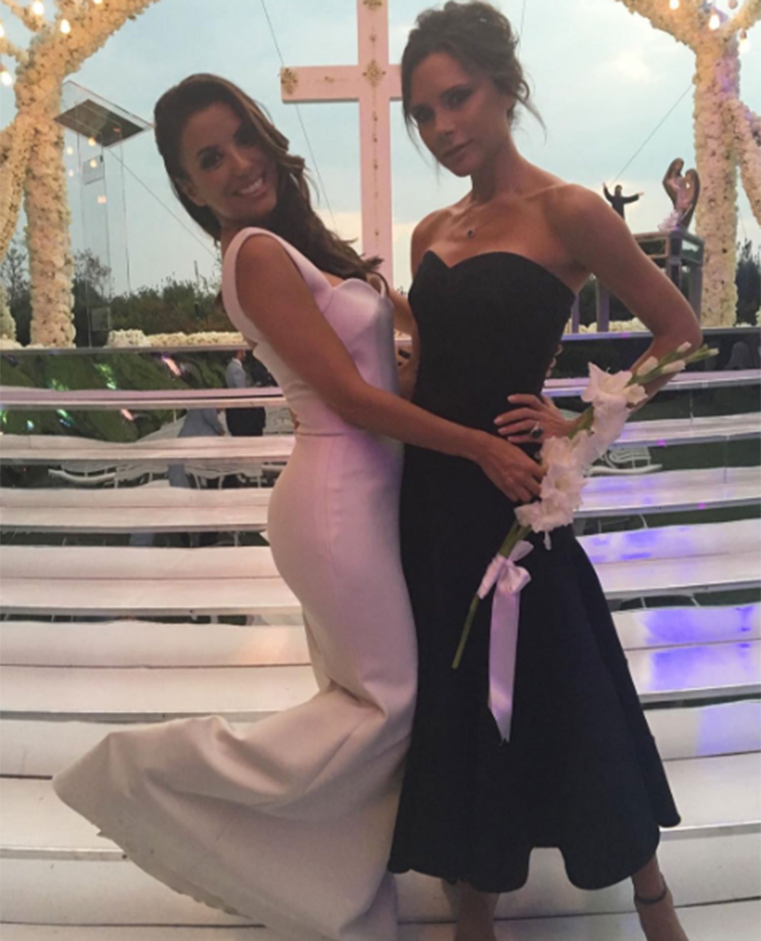 Eva Longoria suknia ślubna Victoria Beckham