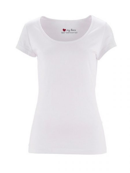 Klasyczny biały T-shirt damski