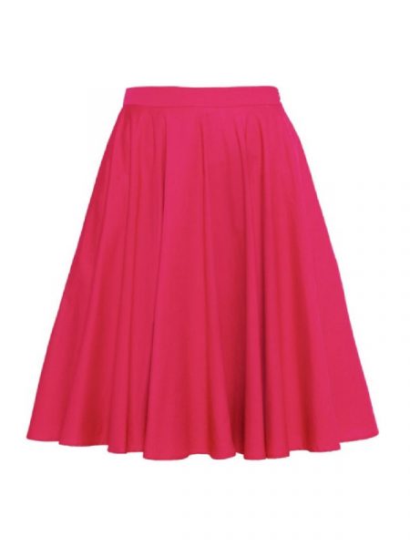 Różowa spódnica plisowana