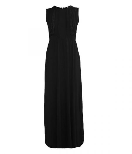 Czarna klasyczna sukienka maxi