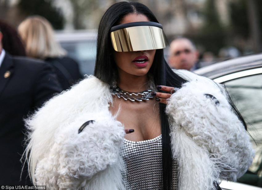 Nicki Minaj podczas paryskiego Fashion Weeka