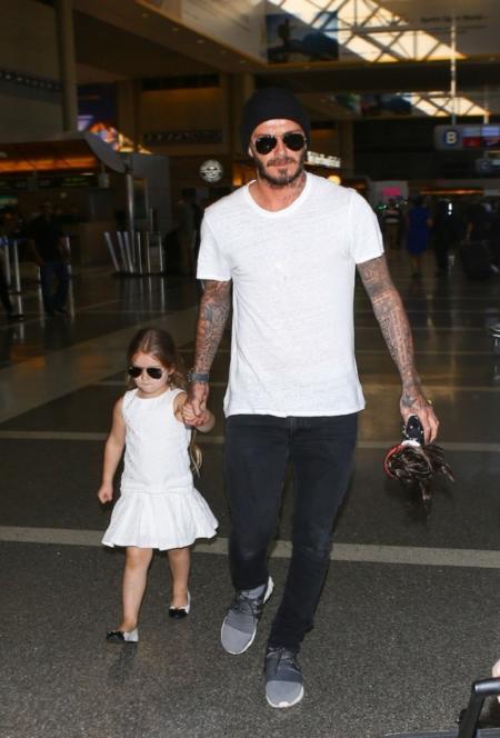 David Beckham z córką